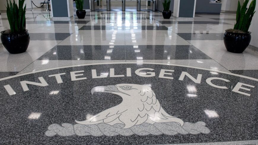 The CIA logo in the lobby of CIA Headquarters in Langley, Va. 